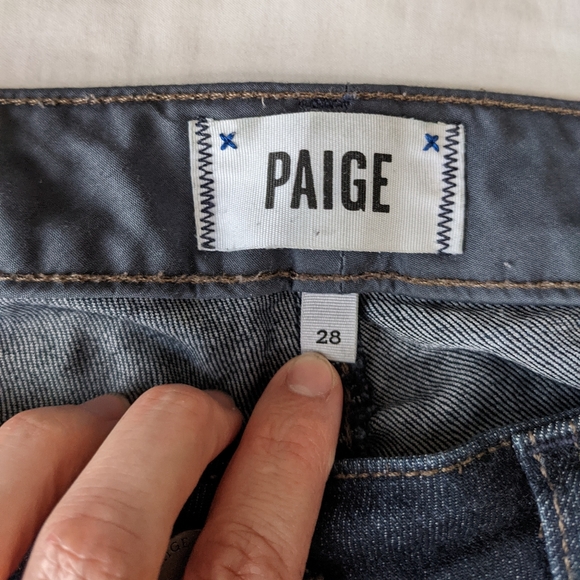 Paige Skyline Skinny Jeans Dark Wash Women's Size 28 - Picture 7 of 11